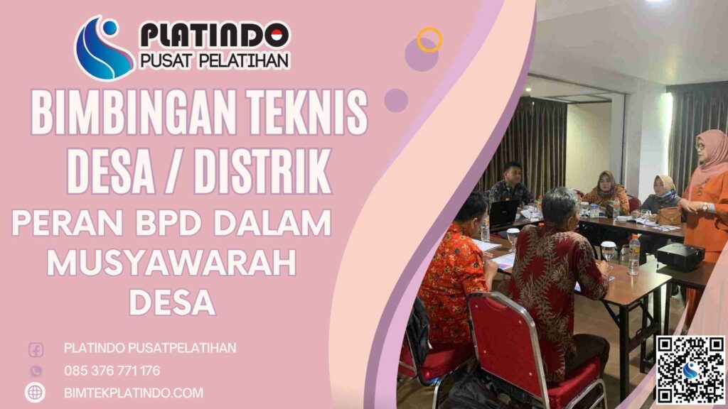 Bimtek Peran BPD dalam Musyawarah Desa