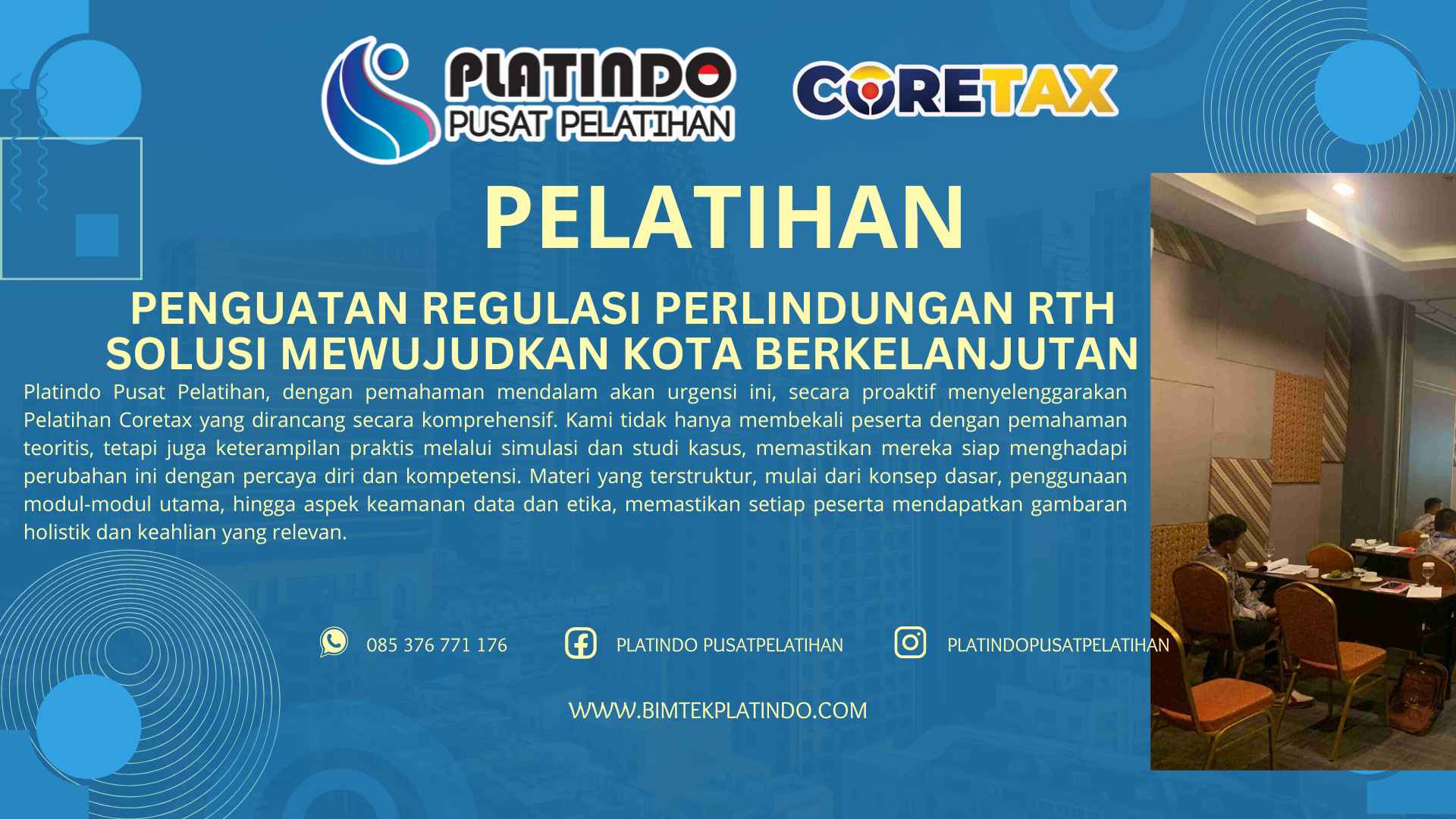 Bimtek Pelatihan Penguatan Regulasi Perlindungan RTH Solusi Mewujudkan Kota Berkelanjutan Terbaru