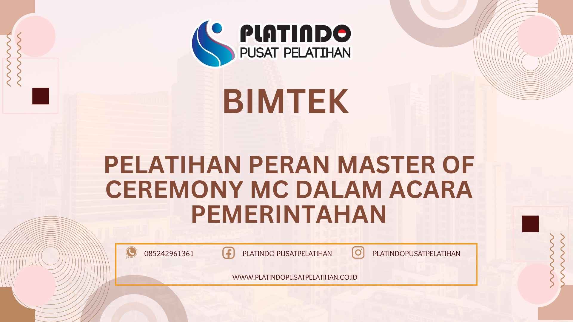 Bimtek Pelatihan Peran Master of Ceremony MC dalam Acara Pemerintahan Terbaru